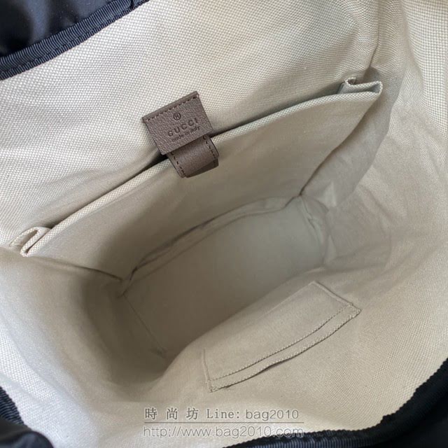 Gucci古馳包包 G家新款雙肩包 款號:473869 古奇啡膠刺繡男士雙肩後背包  gdj1228